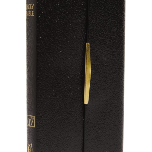 kjv compact checkbook bible, black bonded leather, red letter: king james version, holy bible