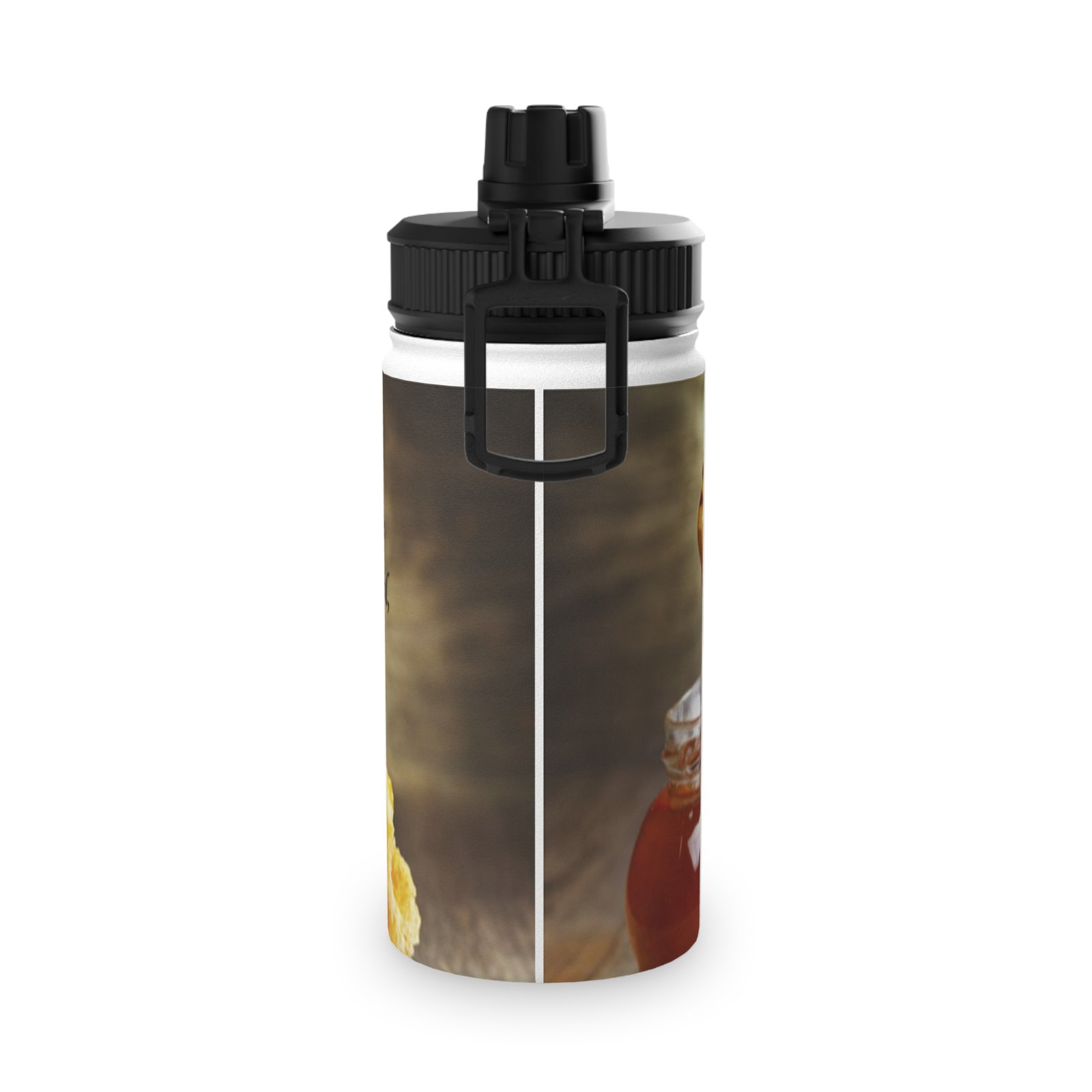 Stainless Steel Water Bottle — Proverbs 16:24 Honeycomb Sports Lid Bottle