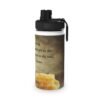 stainless steel water bottle — proverbs 16:24 honeycomb sports lid bottle