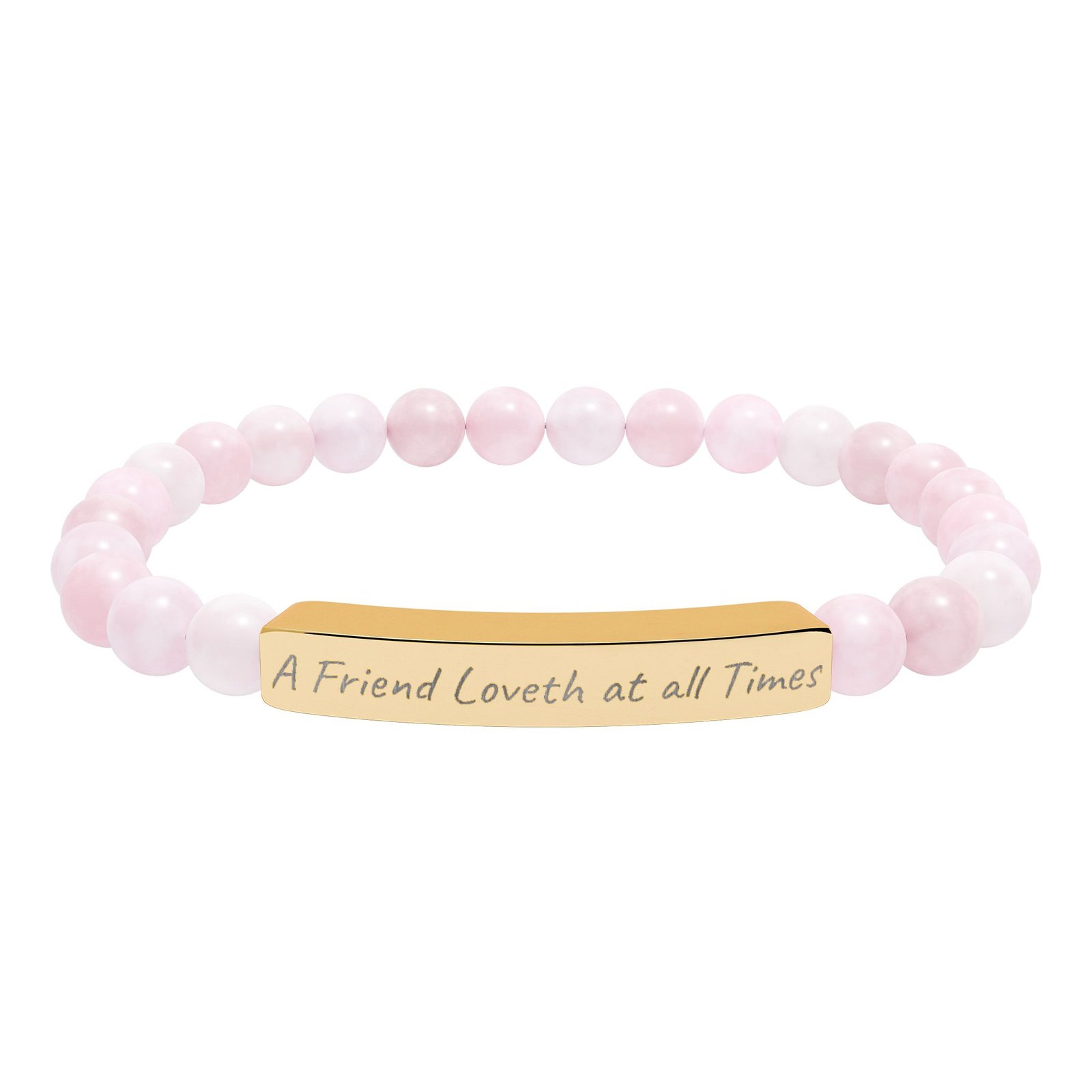 engraved natural stone stretch bar bracelet — personalized inspirational beaded bracelet engraved natural stone stretch bar bracelet — personalized inspirational beaded bracelet