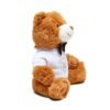 classic brown teddy bear plush with bowtie & custom t‑shirt — cute gift for kids, newborns & baby showers