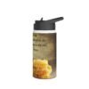 scripture honey water bottle — proverbs 16:24 stainless steel bottle