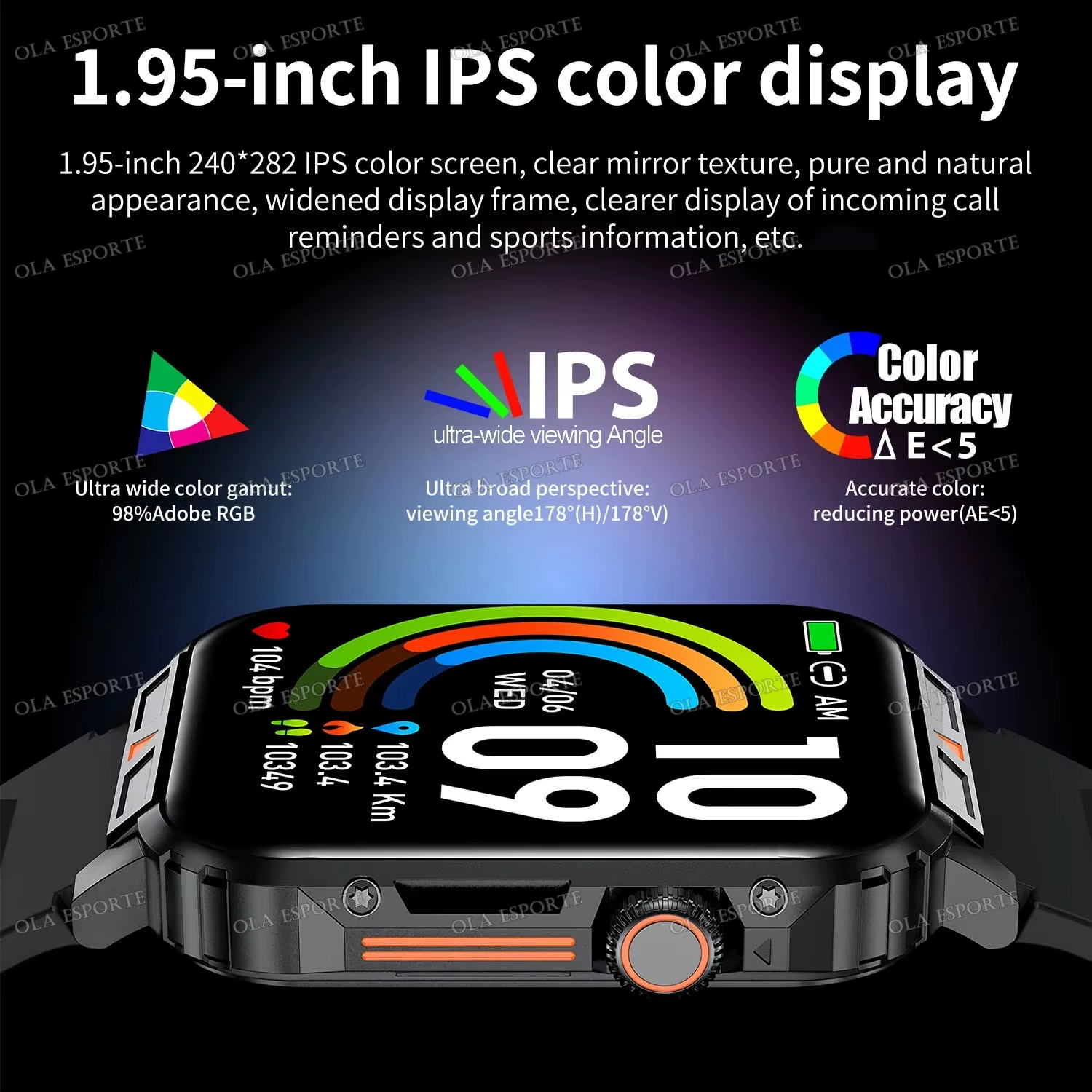 new smartwatch 1.95 inch screen ip68 waterproof sport fitness smart watch with health monitoring new smartwatch 1.95 inch screen ip68 waterproof sport fitness smart watch with health monitoring