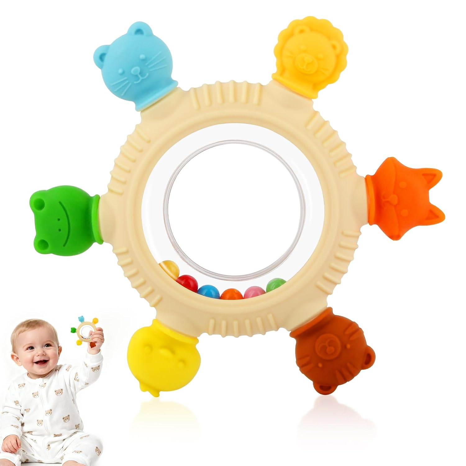 baby teething rings toys for 0 6 6 12 months baby rattle teether sensory toys for babies 0 24months silicone teether relief chew soothing sore gums for newborn infant essentials bpa free baby teething rings toys for 0 6 6 12 months baby rattle teether sensory toys for babies 0 24months silicone teether relief chew soothing sore gums for newborn infant essentials bpa free