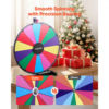 spinning prize wheel, 24 in. slots tabletop spinner, heavy duty roulette wheel with a dry erase and 2 markers