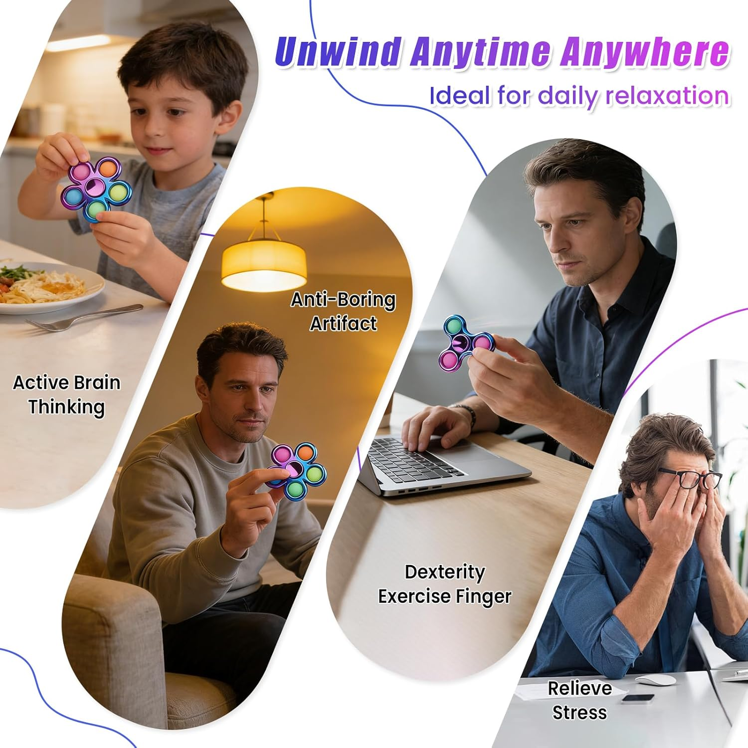 pop fidget spinner, valentines day gifts 3 pack fidget toys, sensory toys for kids with autism for party favors classroom carnival prize pop fidget spinner, valentines day gifts 3 pack fidget toys, sensory toys for kids with autism for party favors classroom carnival prize