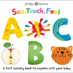 see, touch, feel: abc: a first sensory alphabet book (board book)