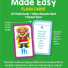 school zone phonics made easy flash cards: 56 cards, kindergarten, 1st grade, 2nd grade, early reading, short vowels, long vowels, letter combinations, word picture recognition, ages 6+