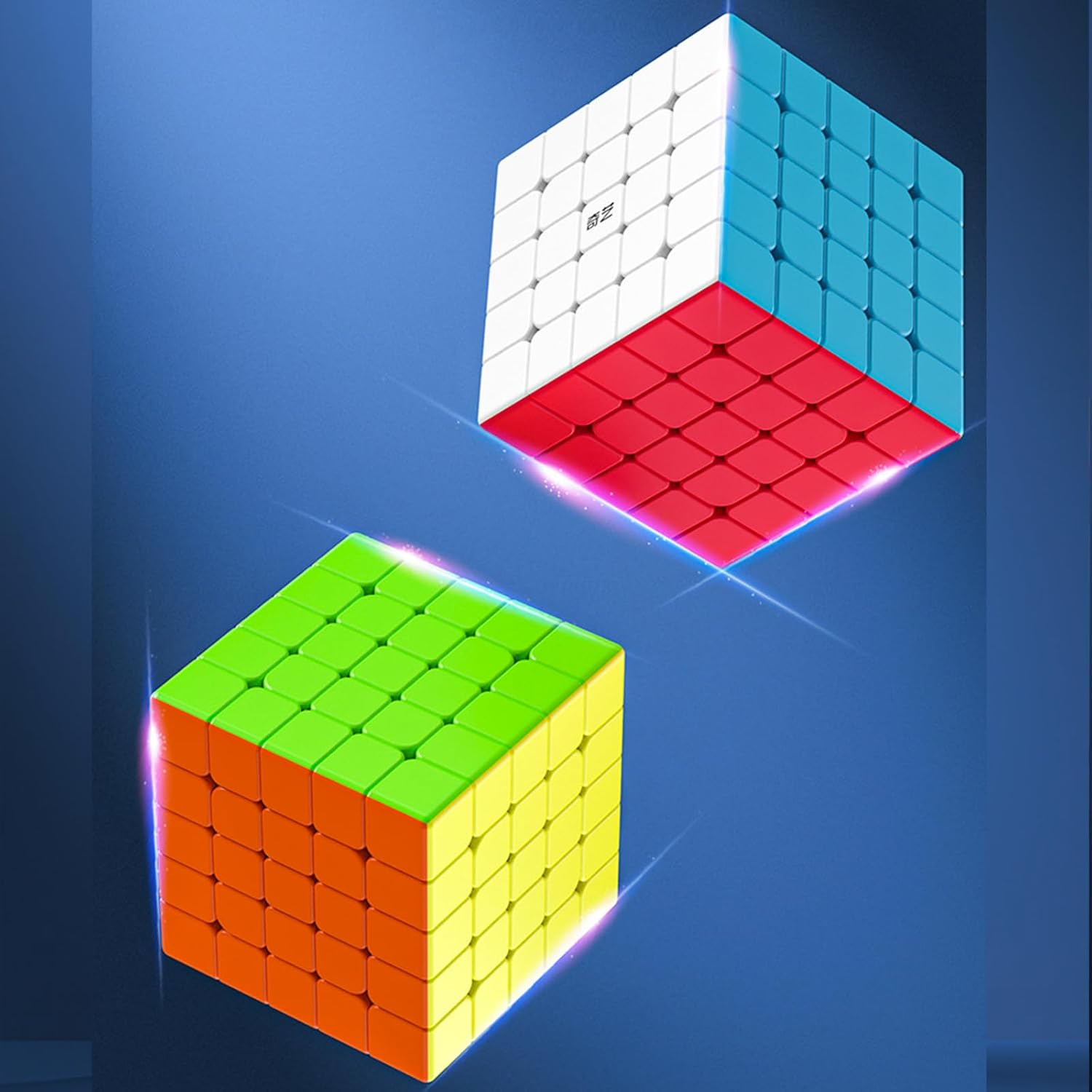 rubik's speed cube 5x5x5, puzzle toy, full size 62mm advanced version, easy turning & smooth play durable puzzle toy stickerless