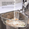stainless steel sink storage drain basket, dishwashing sink leftovers, anti clogging strainer basket