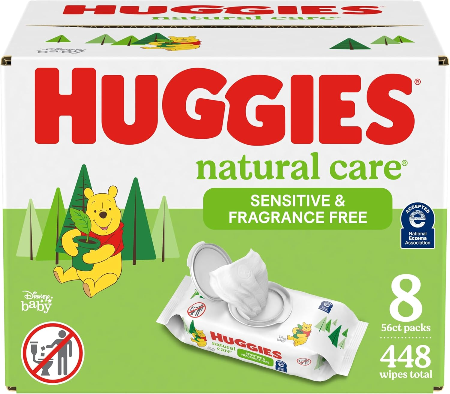 natural care sensitive baby wipes, unscented, hypoallergenic, 99% purified water, 12 flip top packs (768 wipes total), packaging may vary natural care sensitive baby wipes, unscented, hypoallergenic, 99% purified water, 12 flip top packs (768 wipes total), packaging may vary