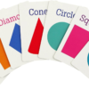 colors and shapes flash cards