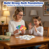 multi math flash cards, addition, subtraction, multiplication & division, write & wipe with markers, self checking flashcards for kids grades 1 5 & homeschool