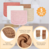 muslin burp cloths 100% cotton baby burp cloths soft, absorbent 10x20 inches, baby essentials