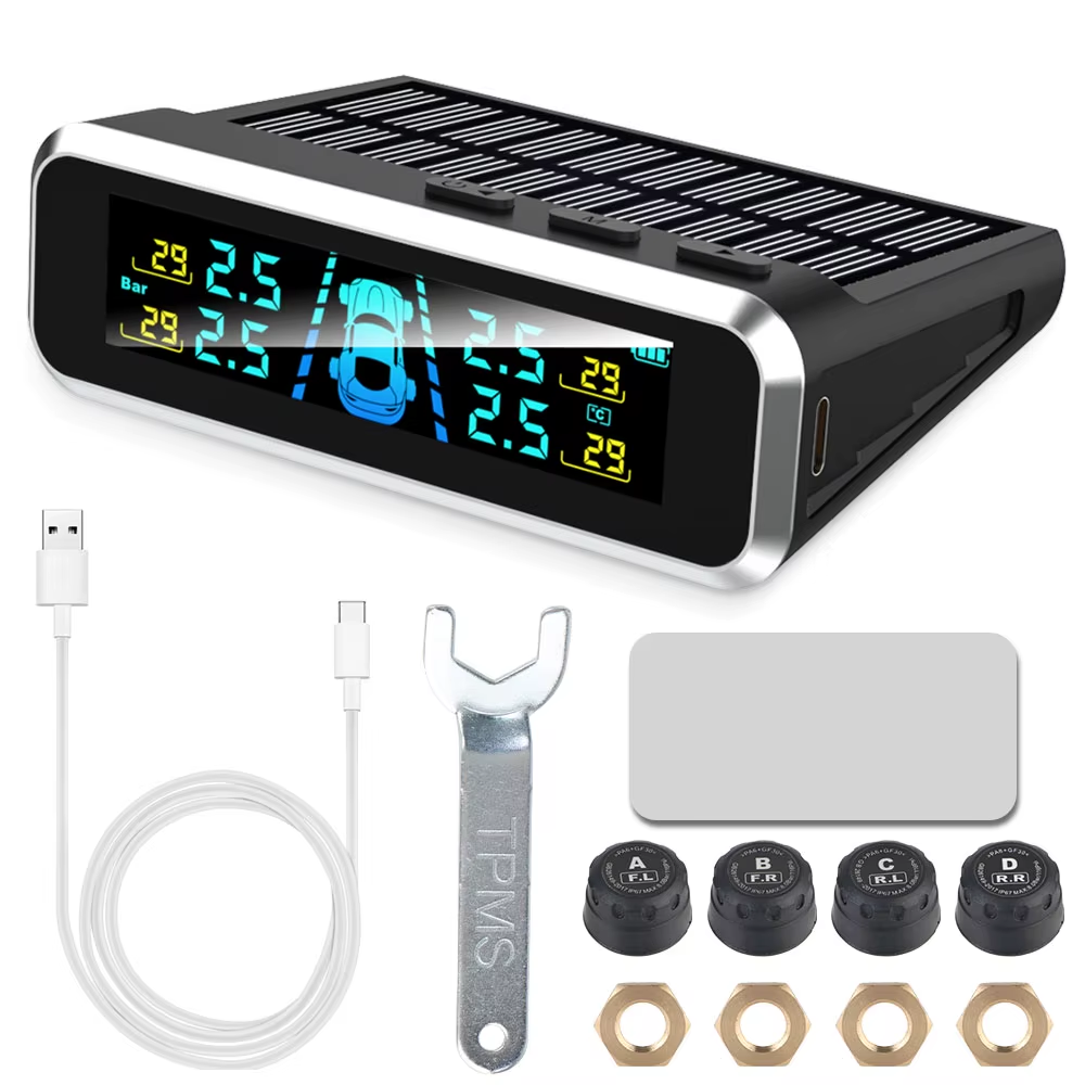 tire pressure monitoring system with temperature warning / new c external battery version sensors solar tpms car tyre pressure monitor tire pressure monitoring system with temperature warning / new c external battery version sensors solar tpms car tyre pressure monitor
