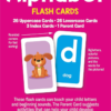 school zone alphabet flash cards: 56 cards, toddler, preschool, learn the abc's, letters, phonics, colorful & fun learning, ages 3+