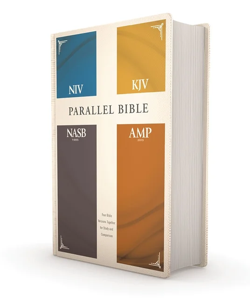 Shubal Store Niv, Kjv, Nasb, Amplified, Parallel Bible, Hardcover: Four Bible Versions Together for Study and Comparison, (Hardcover)