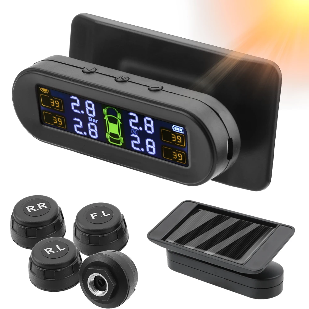 tire pressure monitoring system with temperature warning / new c external battery version sensors solar tpms car tyre pressure monitor tire pressure monitoring system with temperature warning / new c external battery version sensors solar tpms car tyre pressure monitor