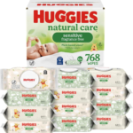 Natural Care Sensitive Baby Wipes, Unscented, Hypoallergenic, 99% Purified Water, 12 Flip-Top Packs (768 Wipes Total), Packaging May Vary natural care sensitive baby wipes, unscented, hypoallergenic, 99% purified water, 12 flip top packs (768 wipes total), packaging may vary