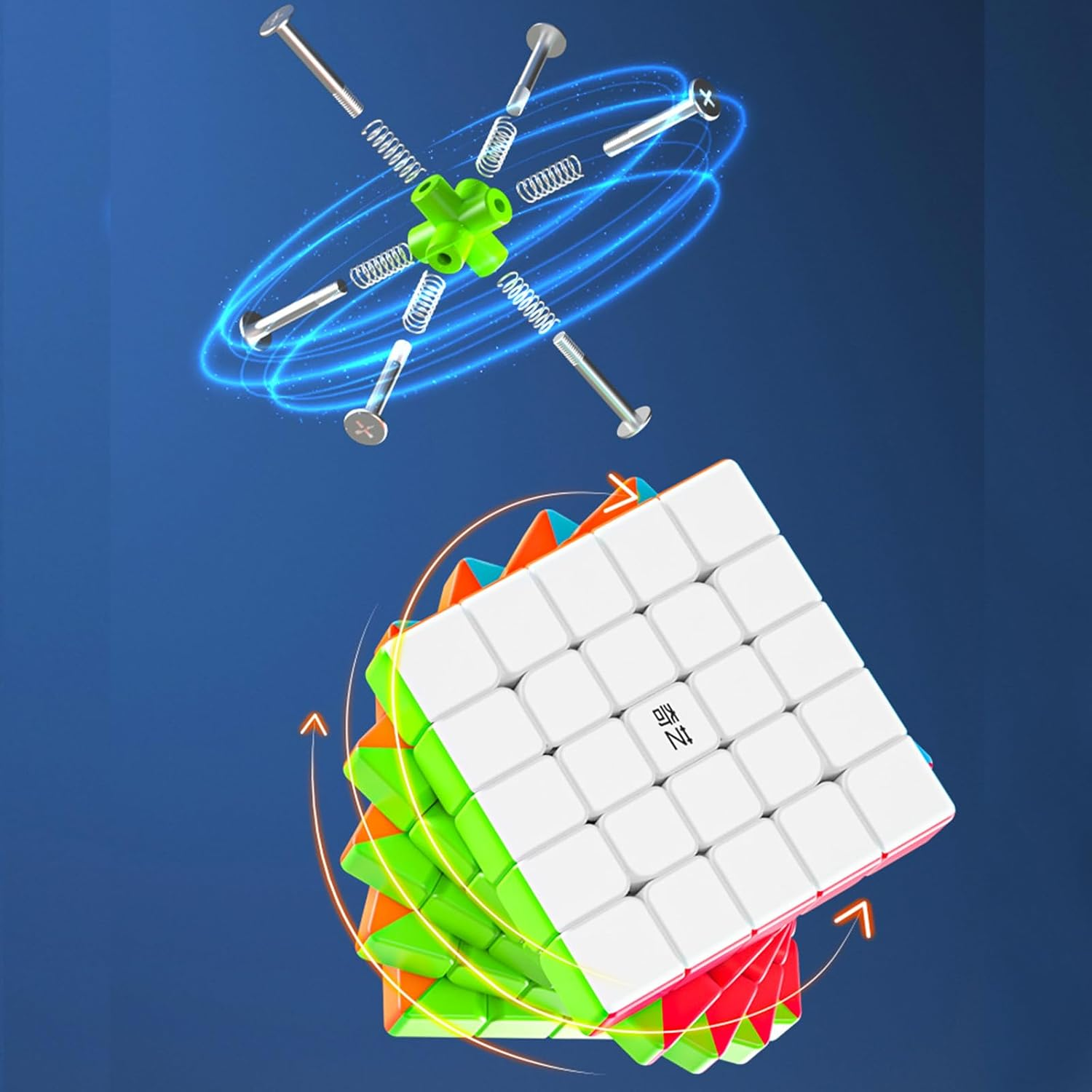 rubik's speed cube 5x5x5, puzzle toy, full size 62mm advanced version, easy turning & smooth play durable puzzle toy stickerless rubik's speed cube 5x5x5, puzzle toy, full size 62mm advanced version, easy turning & smooth play durable puzzle toy stickerless