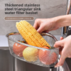 stainless steel sink storage drain basket, dishwashing sink leftovers, anti clogging strainer basket