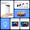hy300 pro — 8k input smart projector, android 14, dual wi‑fi 6 & bt5.4, allwinner h726, 290 ansi — home & outdoor cinema (supports 1080p / 1280×720)