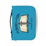 bible cover "the sword of the lord" illustrated bible cover with sword & open book design
