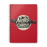 notes from christ a5 spiral notebook – christian journal for sermon notes & daily devotions