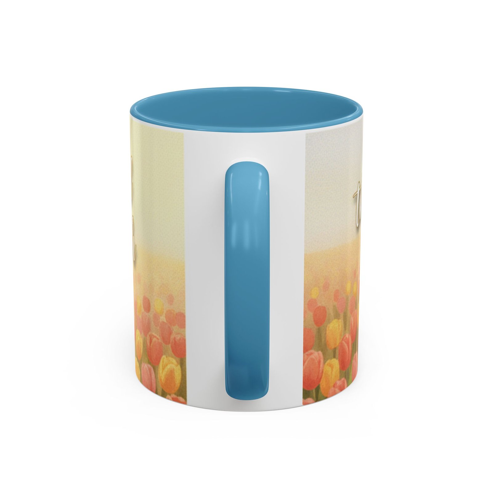 faith tulip accent coffee mug — “joy of the lord is your strength” inspirational christian gift faith tulip accent coffee mug — “joy of the lord is your strength” inspirational christian gift