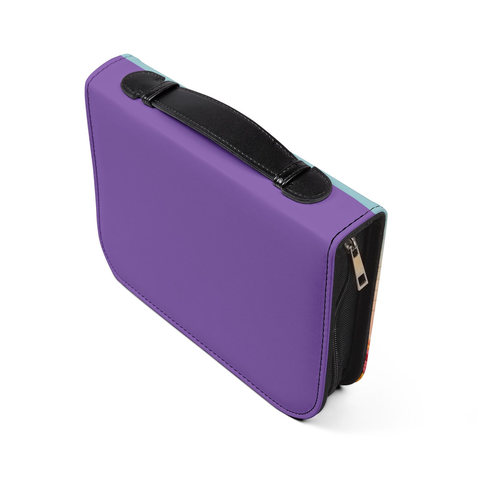 bible cover — psalm 143:8 inspirational zippered bible case with colorful sunrise design bible cover — psalm 143:8 inspirational zippered bible case with colorful sunrise design