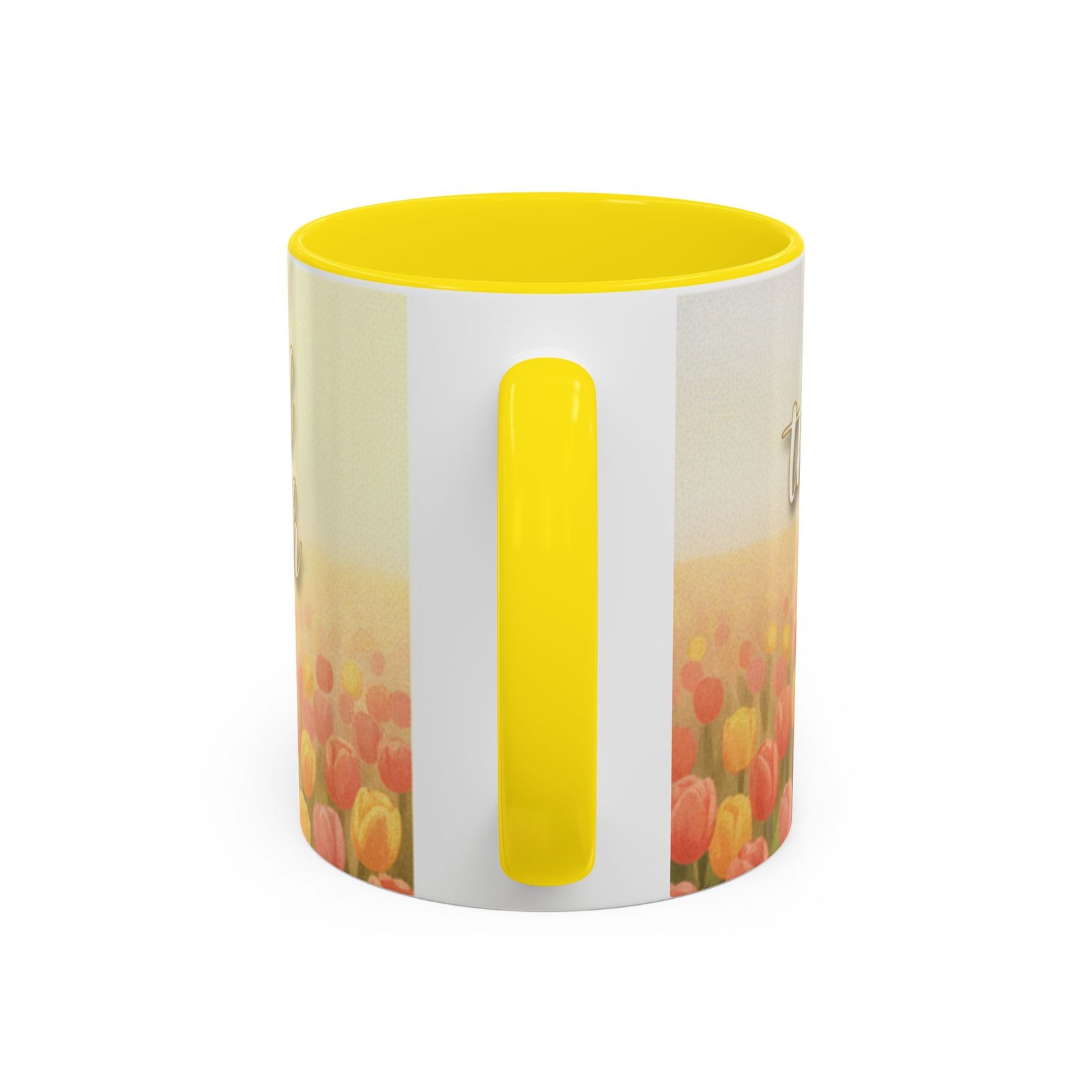 faith tulip accent coffee mug — “joy of the lord is your strength” inspirational christian gift faith tulip accent coffee mug — “joy of the lord is your strength” inspirational christian gift