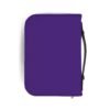 purple bible cover with philippians 4:13 — zippered scripture protector
