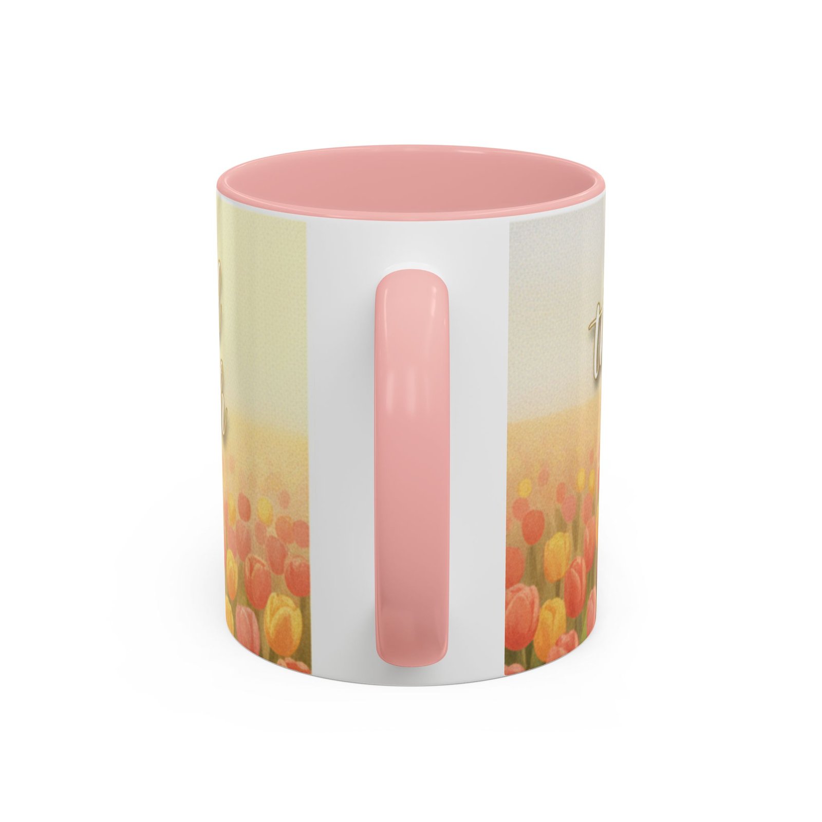 faith tulip accent coffee mug — “joy of the lord is your strength” inspirational christian gift faith tulip accent coffee mug — “joy of the lord is your strength” inspirational christian gift