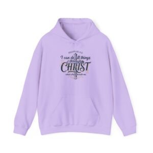 christian hoodie – "i can do all things through christ" sweatshirt