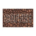 Coffee Beans Car Magnet — "COFFEE" Bold Text Auto Decal coffee beans car magnet — "coffee" bold text auto decal