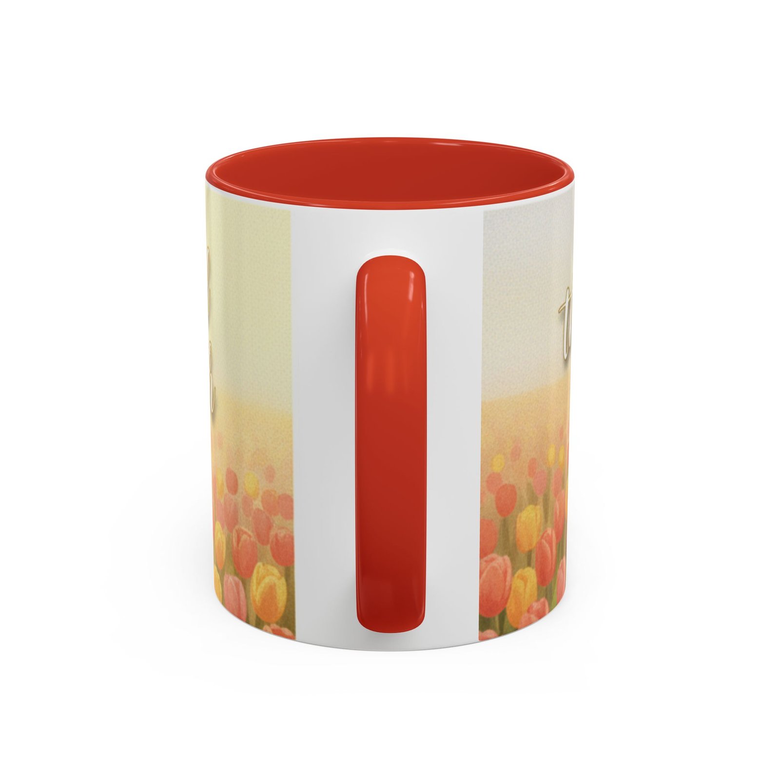 faith tulip accent coffee mug — “joy of the lord is your strength” inspirational christian gift faith tulip accent coffee mug — “joy of the lord is your strength” inspirational christian gift