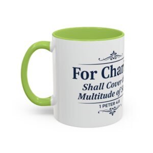 charity coffee mug – 11oz/15oz christian bible verse gift